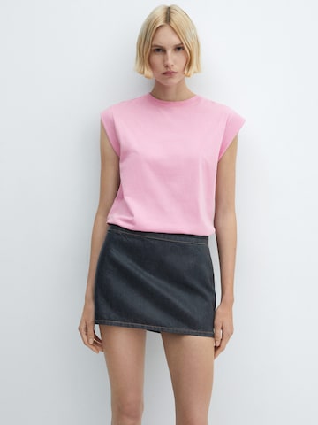 MANGO T-shirt 'VIRI' i rosa: framsida