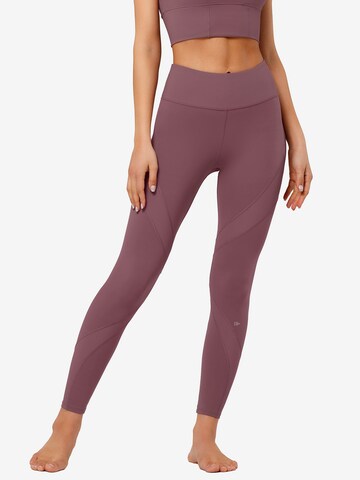 Yvette Sports Skinny Sportnadrágok 'Pearl' - piros: elől