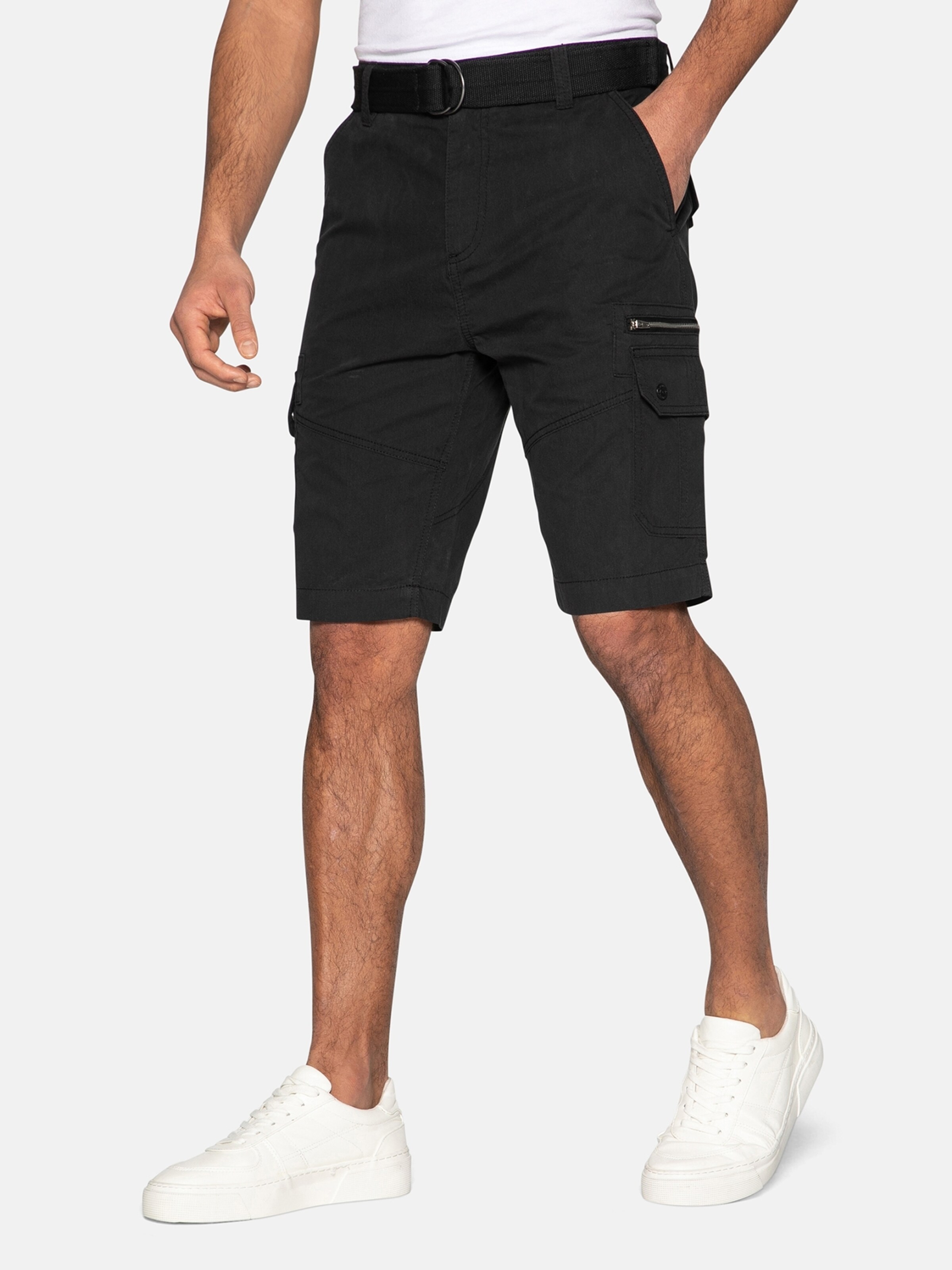 Männer Hosen Threadbare Shorts 'Propane' in Schwarz - CH61687