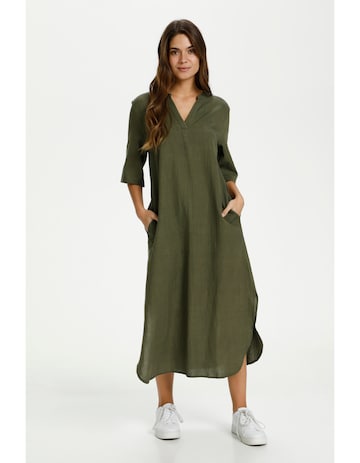 Kaffe Dress 'Kaisey' in Green: front