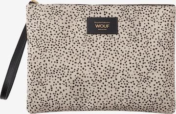 Wouf Cosmetic Bag in Beige: front