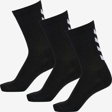 Chaussettes de sport Hummel en noir : devant