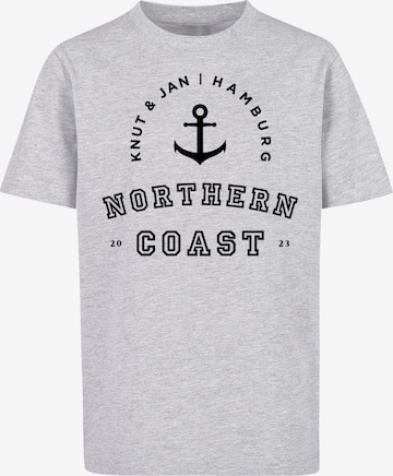 F4NT4STIC Shirt in Grey: front