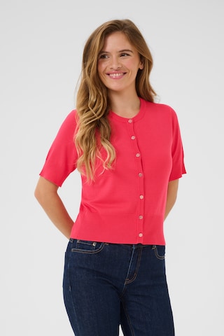 Cardigan 'Lizza' Kaffe en rose : devant