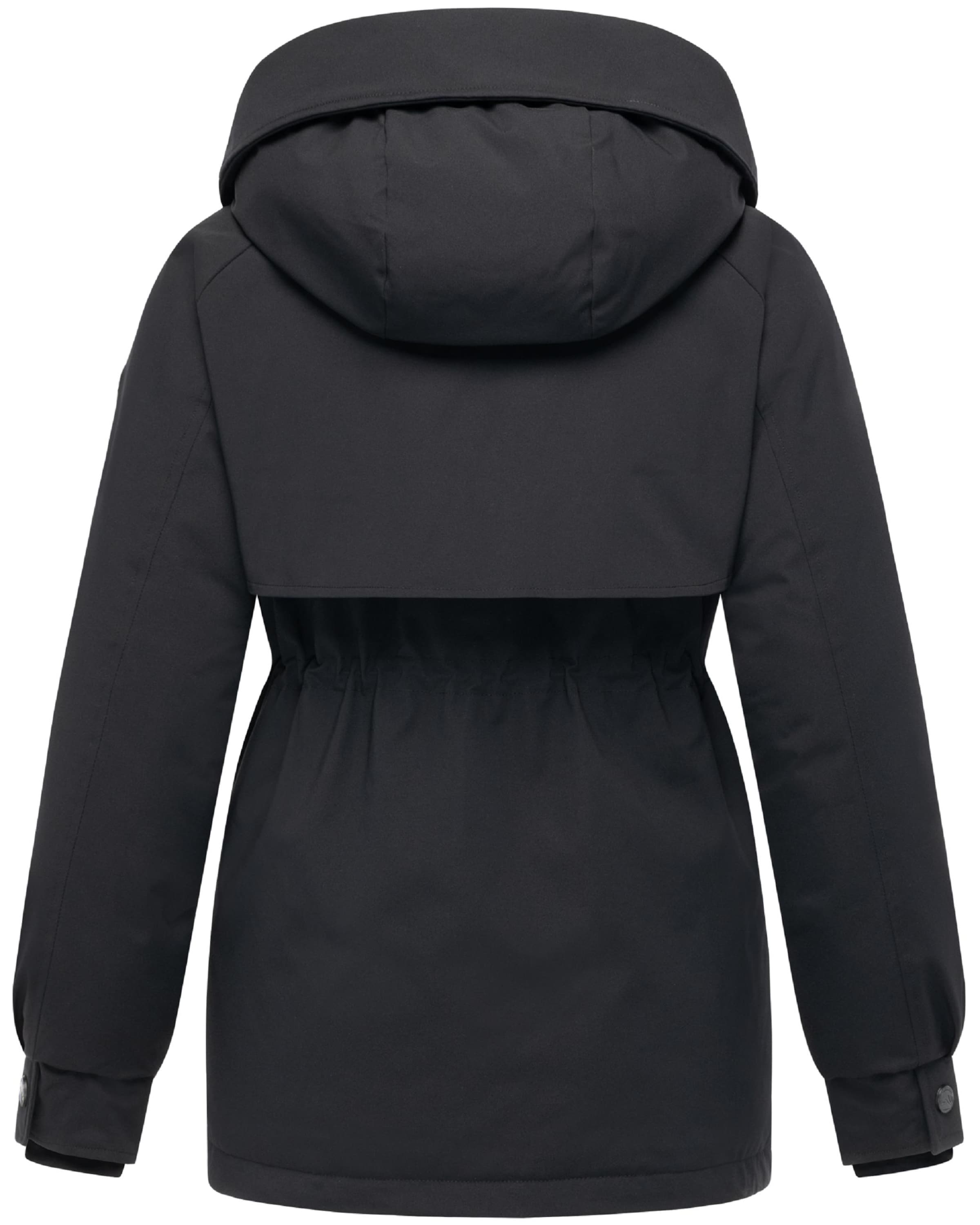 MARIKOO Pitkä talvitakki 'Shigaraa XVI' värissä musta