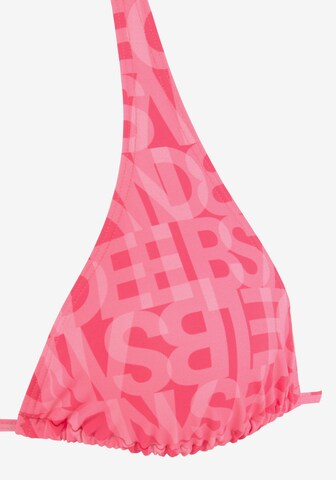 Elbsand Triangle Bikini Top in Pink