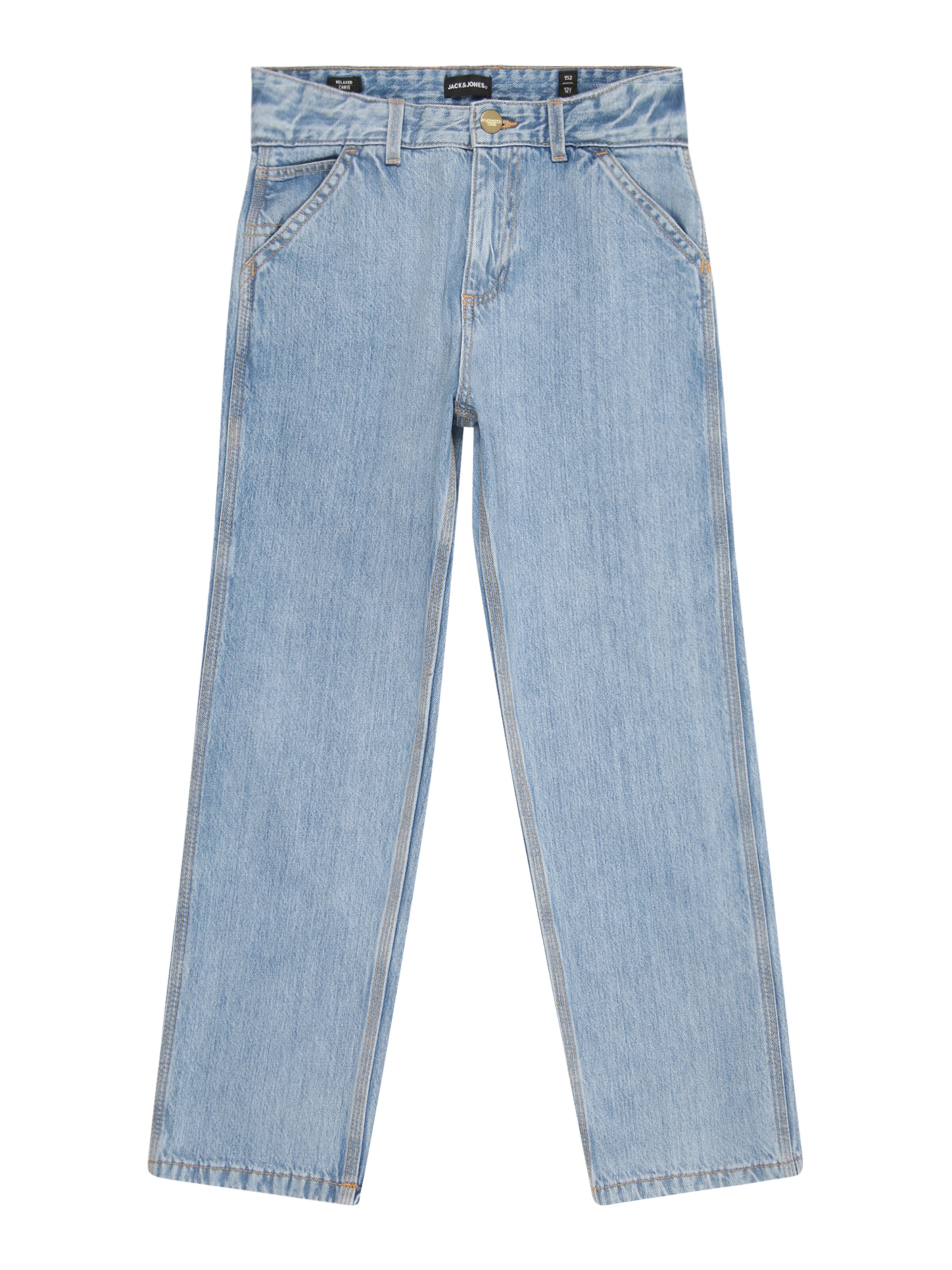 Jack & Jones Junior Regular Jeans 'JJIChris Worker' in Blue: front