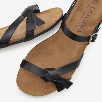 LASCANA Sandal i svart