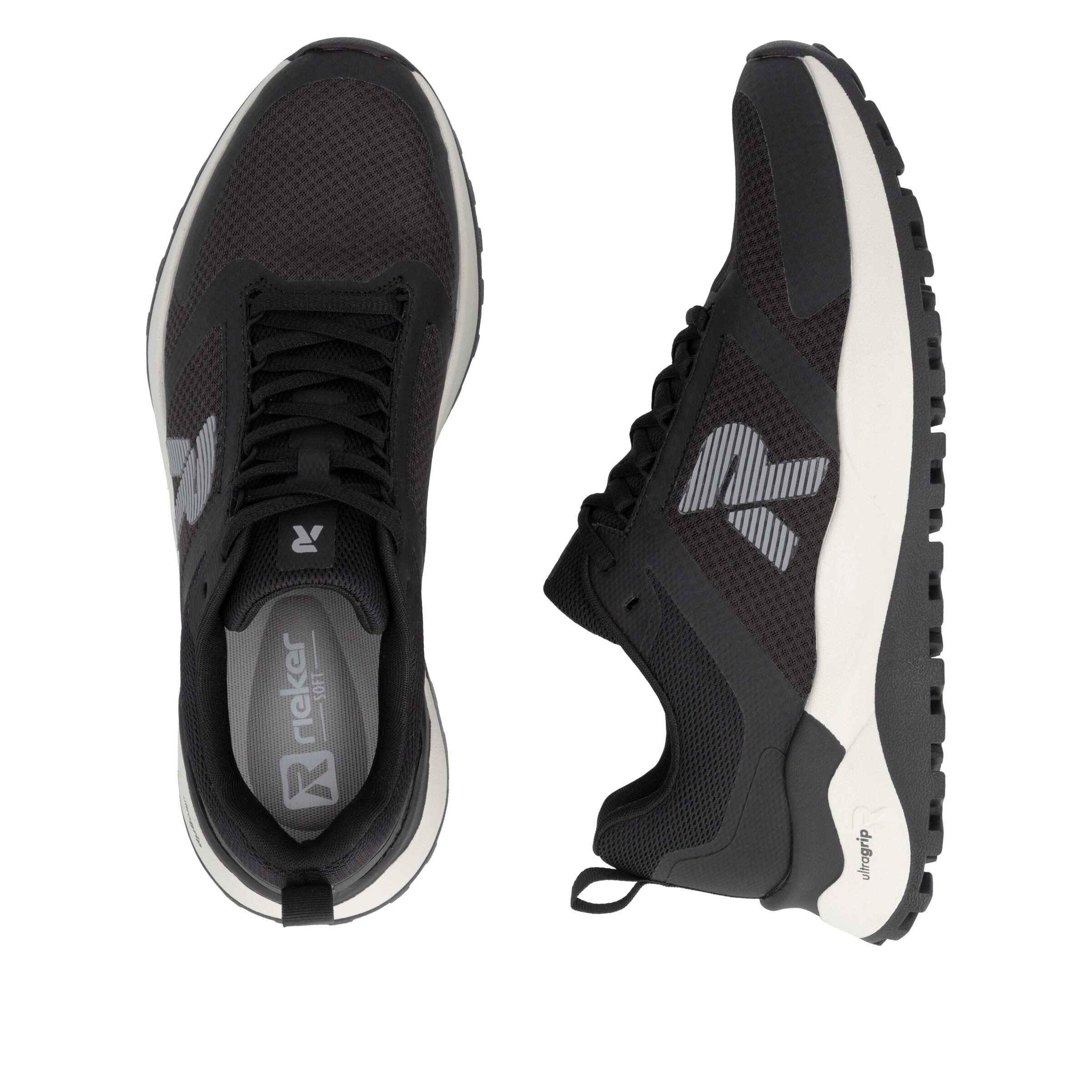 Rieker Sport Sneakers laag in Zwart