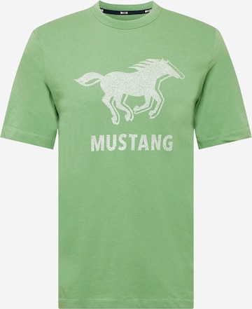 MUSTANG T-Shirt 'Alex' in Grün: predná strana