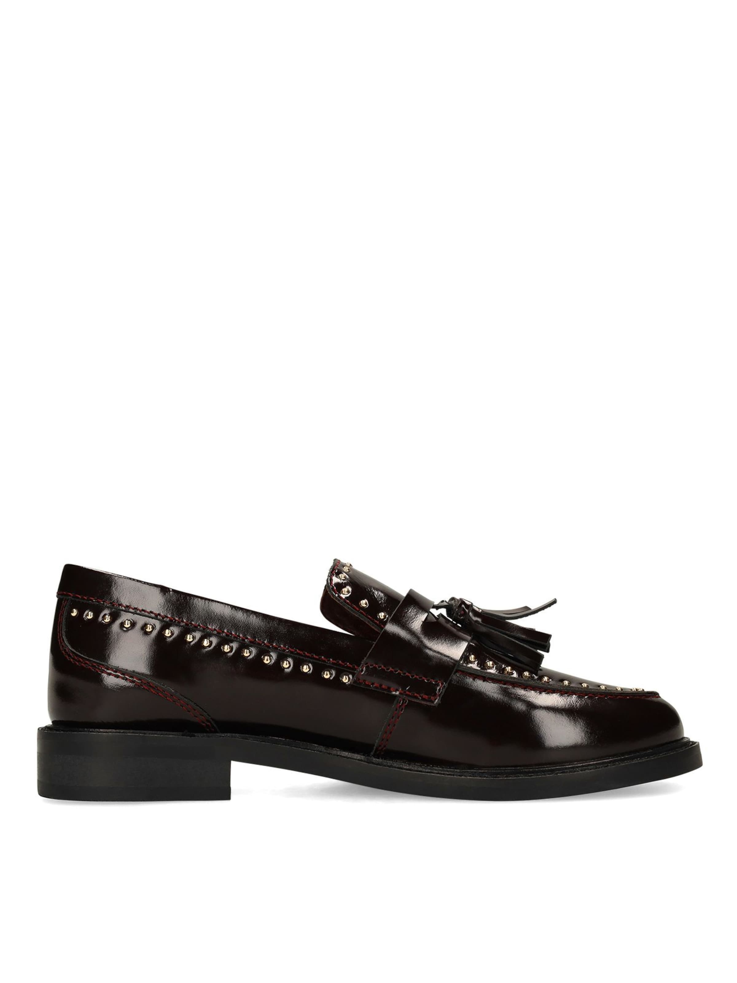 Mocassin MANFIELD en rouge