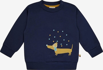 loud + proud Pullover 'Dackel' in Blau: Vorderseite