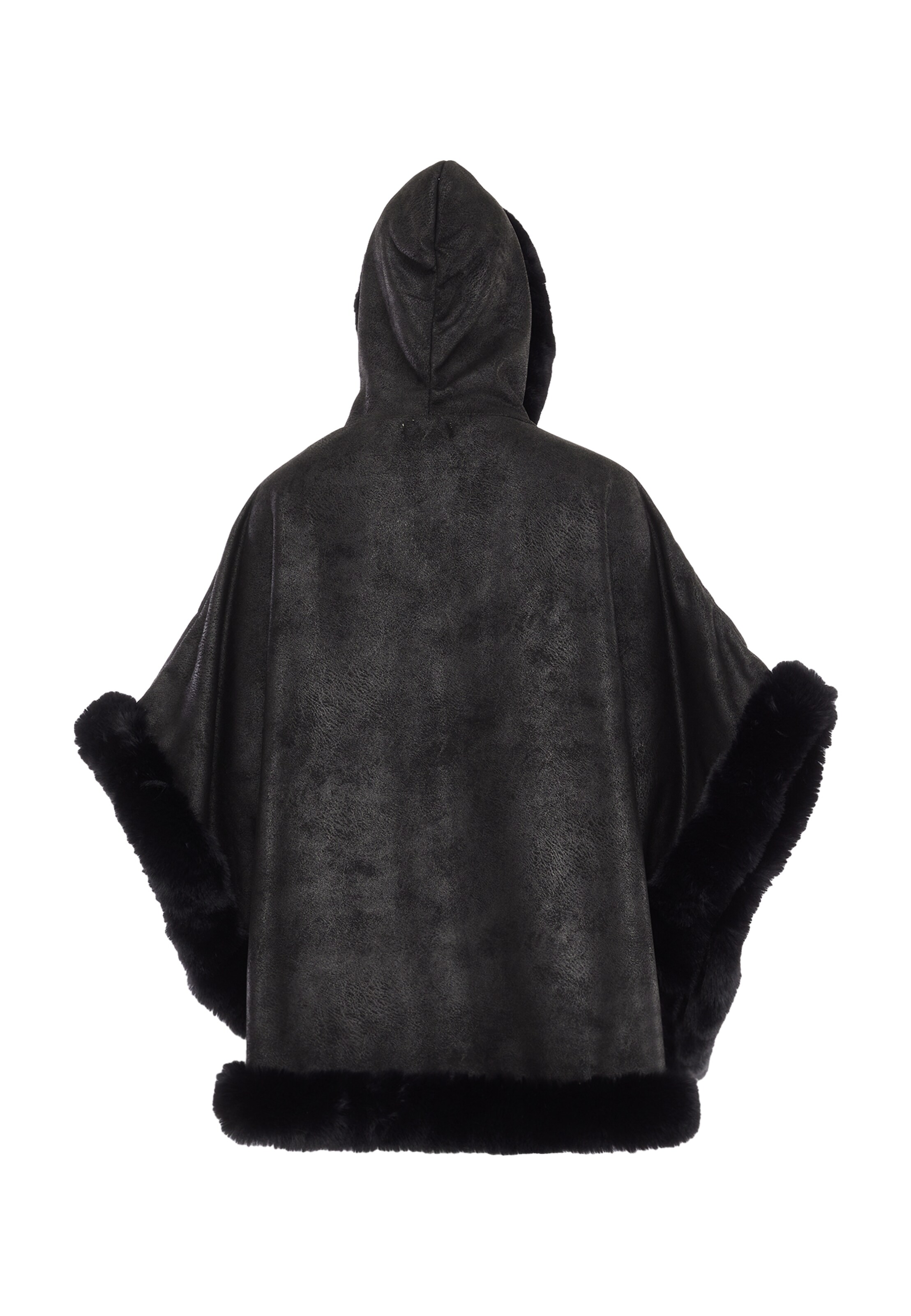 FRAULLY Cape in Schwarz