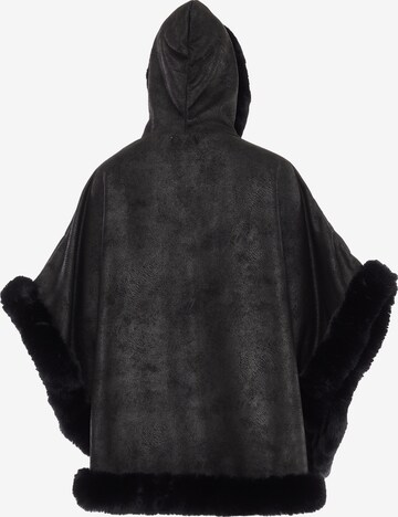 FRAULLY Cape in Schwarz