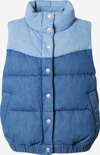 LEVI'S ® Gilet 'Juno Western Puffer Vest' en bleu denim / bleu clair, Vue avec produit