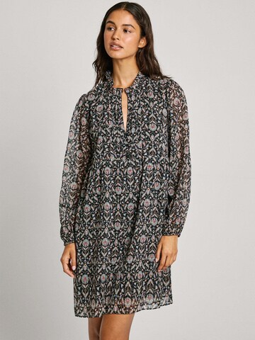 Pepe Jeans Jurk 'POMME' in Zwart: voorkant