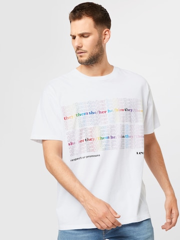 Tricou 'Liberation Roadtrip Tee' de la LEVI'S ® pe alb: față