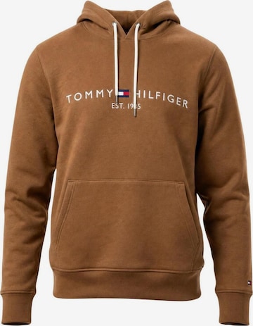 TOMMY HILFIGER Trui 'TOMMY' in Bruin: voorkant