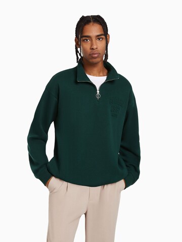 Bershka Sweatshirt i grön: framsida
