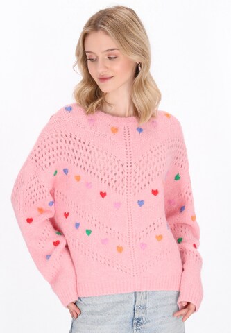 MYMO Trui in Roze: voorkant