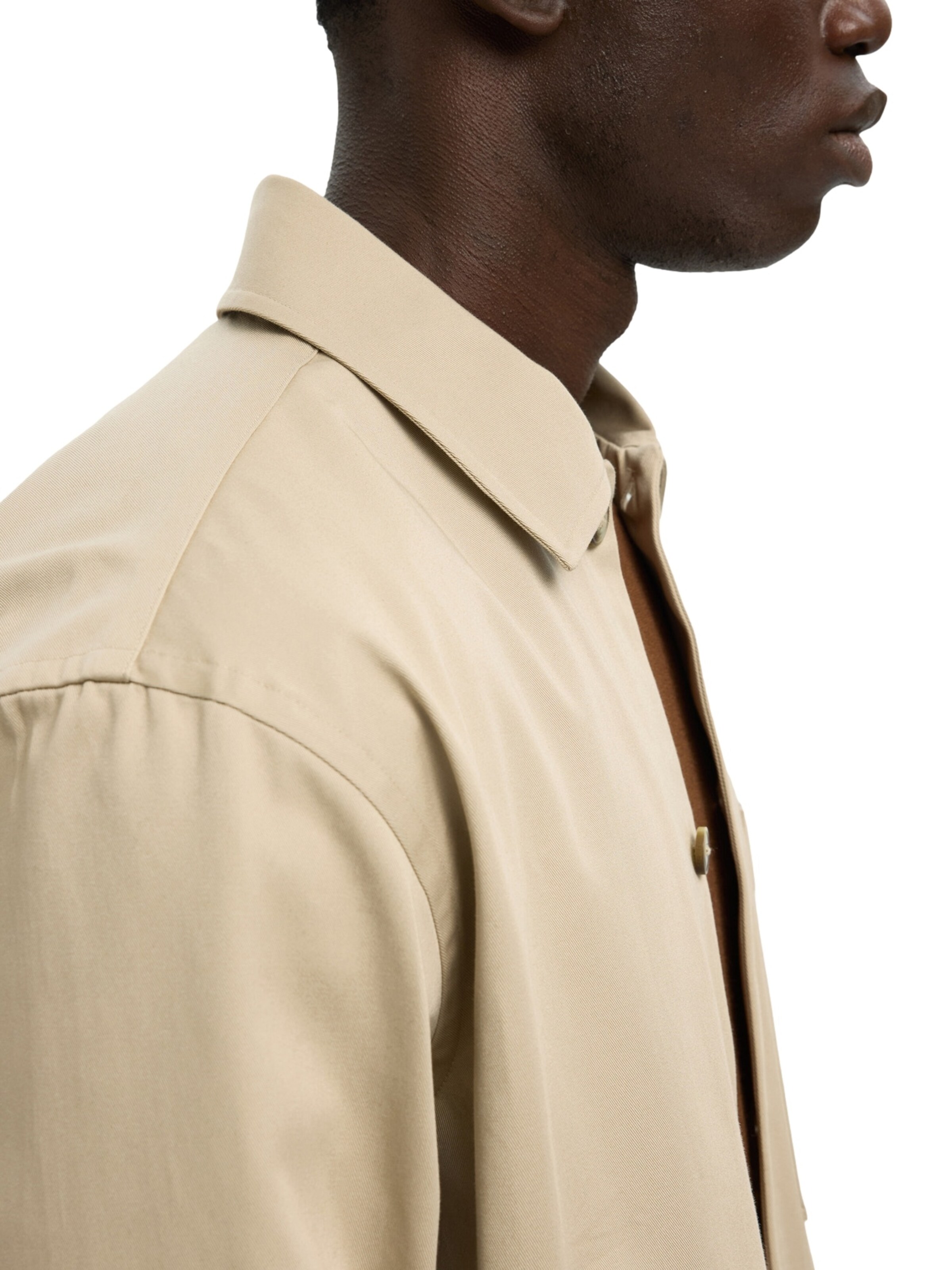 SELECTED Классический крой Демисезонная куртка 'SLHTate' в Бежевый