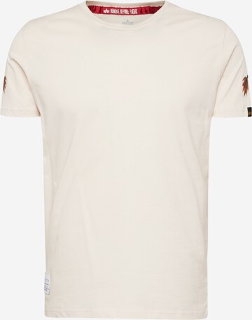 ALPHA INDUSTRIES Shirt 'Dragon' in White: front