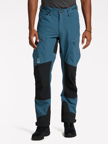 Haglöfs Regular Outdoor Pants 'Rugged Standard' in Blue: front
