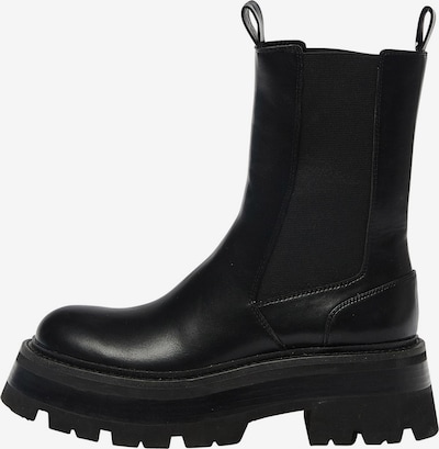 Pull&Bear Chelsea Boots en noir, Vue avec produit