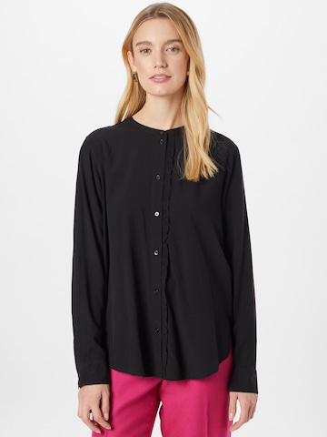 TOM TAILOR Blouse in Zwart: voorkant