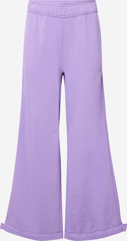 ADIDAS SPORTSWEAR Wide leg Sports trousers in Purple: front