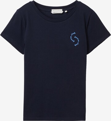 T-shirt TOM TAILOR DENIM en bleu : devant