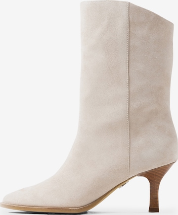 BRONX Ankle Boots 'New Lara' in Beige: front