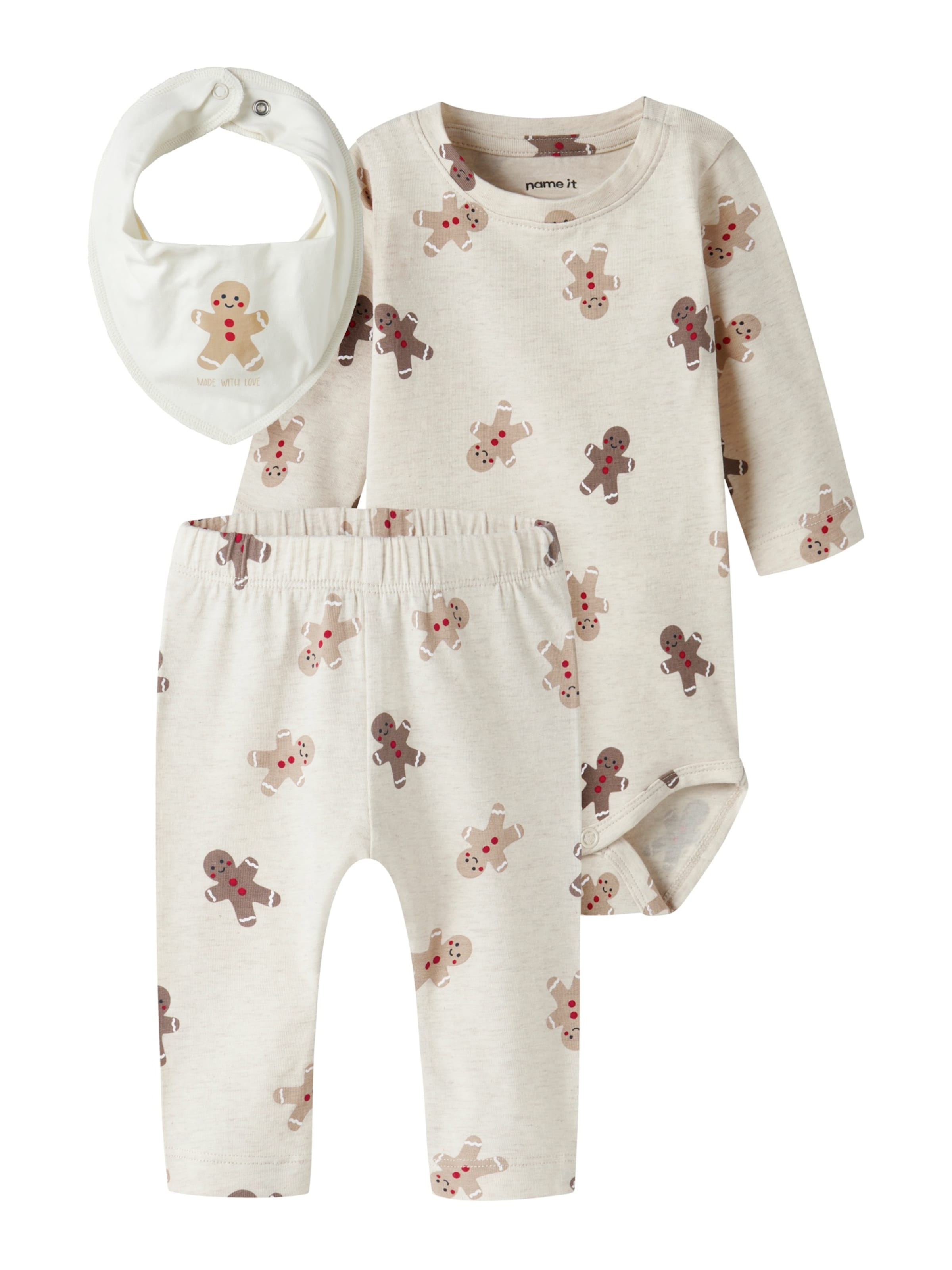 NAME IT - Conjunto 'NBNDabba' en gris: frente