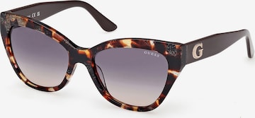 Occhiali da sole di GUESS in marrone: frontale
