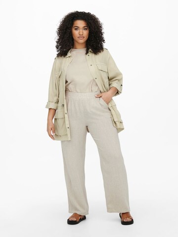 ONLY Carmakoma Overgangsjakke 'Curvy Utility' i beige