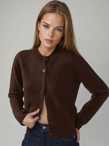 Hiccup Knit Cardigan in Brown