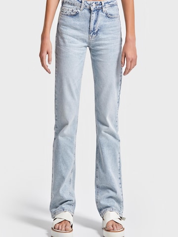 IT'S BASIC Regular Jeans 'Straight High Rise Jeans' in Blauw