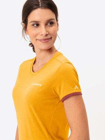 VAUDE Functioneel shirt 'Sveit' in Geel