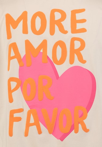 Key Largo Tričko 'Amor' – béžová