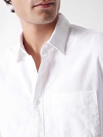 Salsa Jeans Regular fit Button Up Shirt 'Monaco' in White