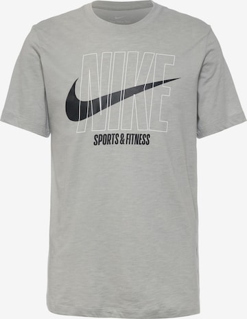 T-Shirt fonctionnel 'Slub' NIKE en gris : devant