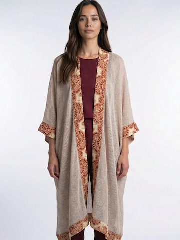 Shop Karey Kimono 'Ethereal Block Kimono' in White