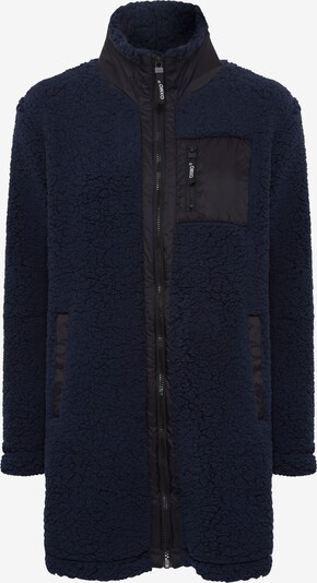 Oxmo Fleece jas 'OXELINE' in de kleur Donkerblauw / Zwart, Productweergave