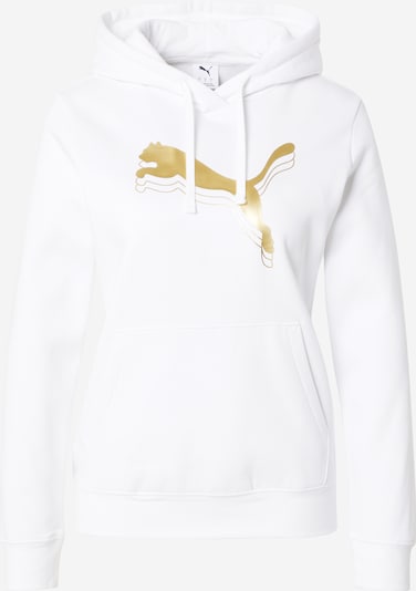 PUMA Sweatshirt 'Ess Mettalic' in gold / naturweiß, Produktansicht
