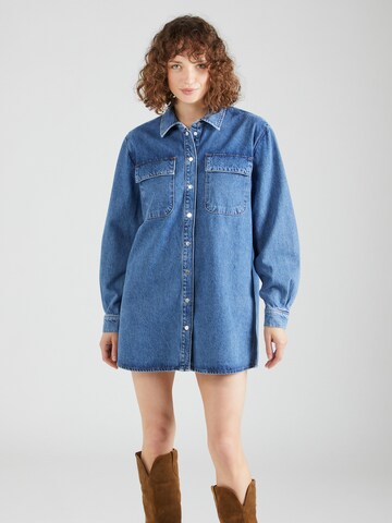 Robe-chemise FRAME en bleu : devant