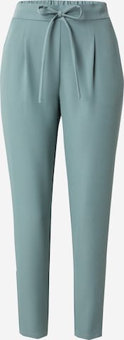 VERO MODA Tapered Pleat-Front Pants 'AVA' in Green: front