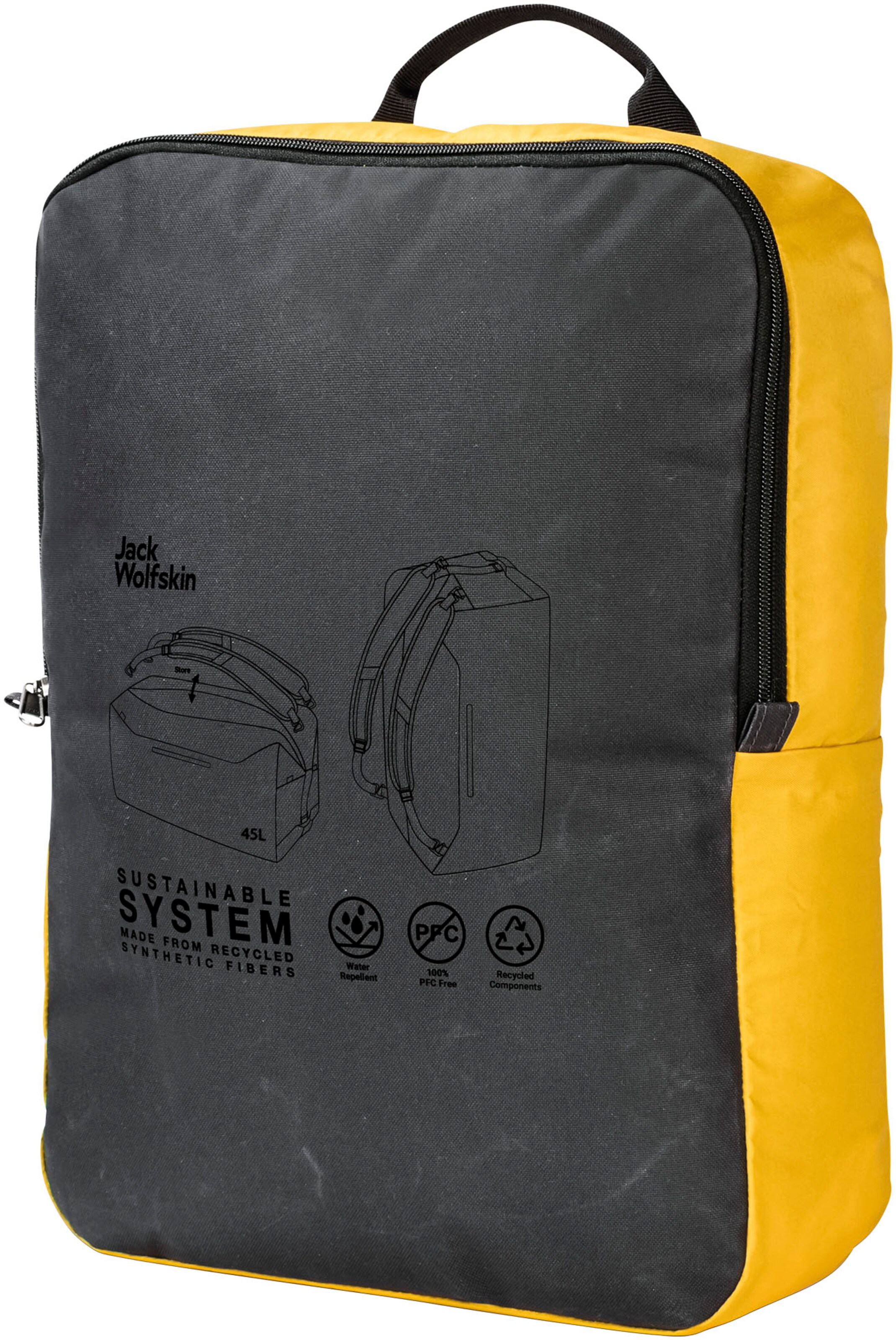 JACK WOLFSKIN Travel bag 'Traveltopia' in Grey