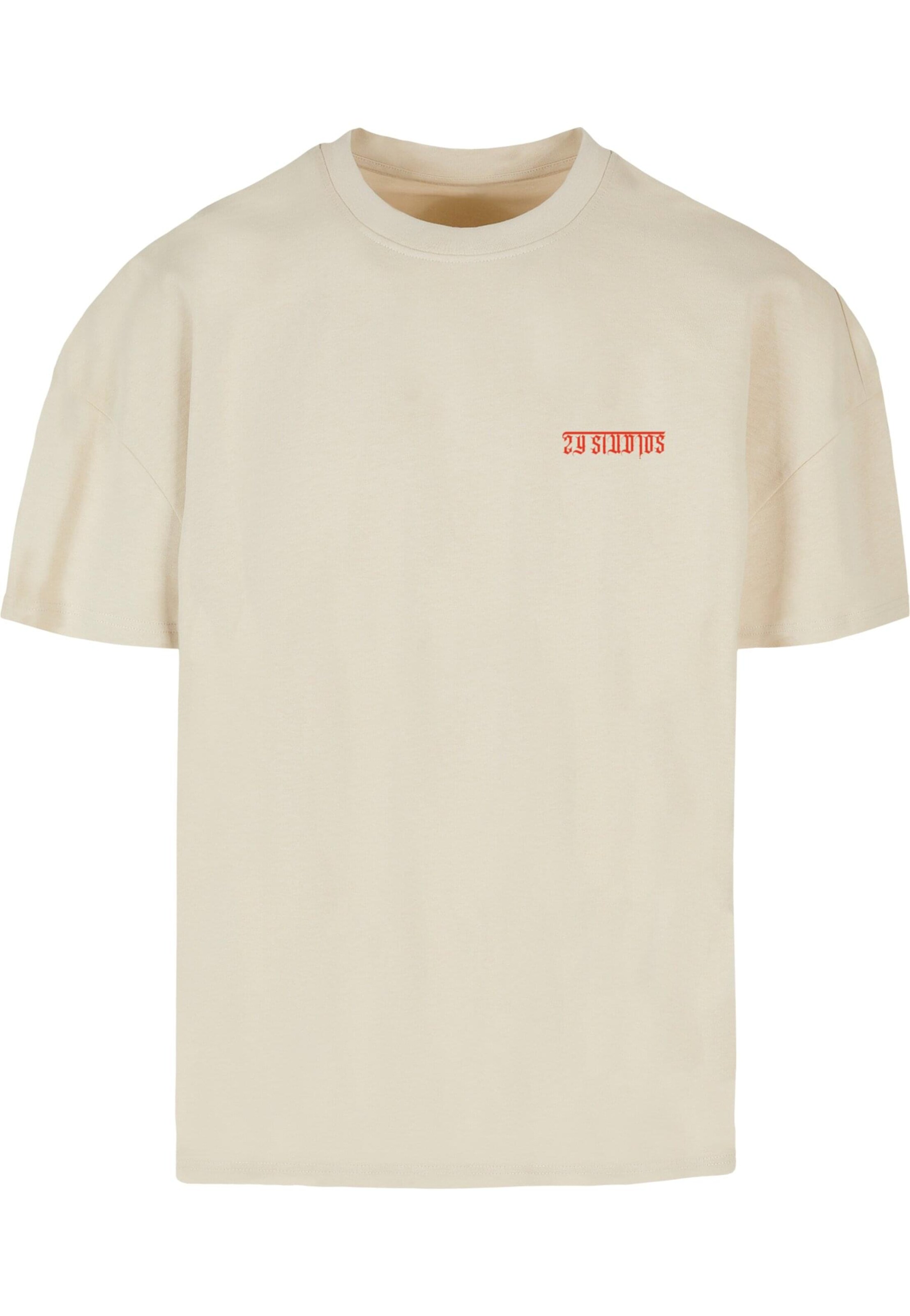 2Y Studios Shirt 'Salvation Of The Divine' in Beige: voorkant