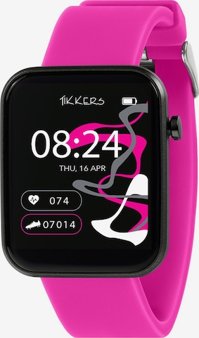 Montre 'Tikkers Smart Watch Serie 13 Silikonband' Tikkers en rose : devant