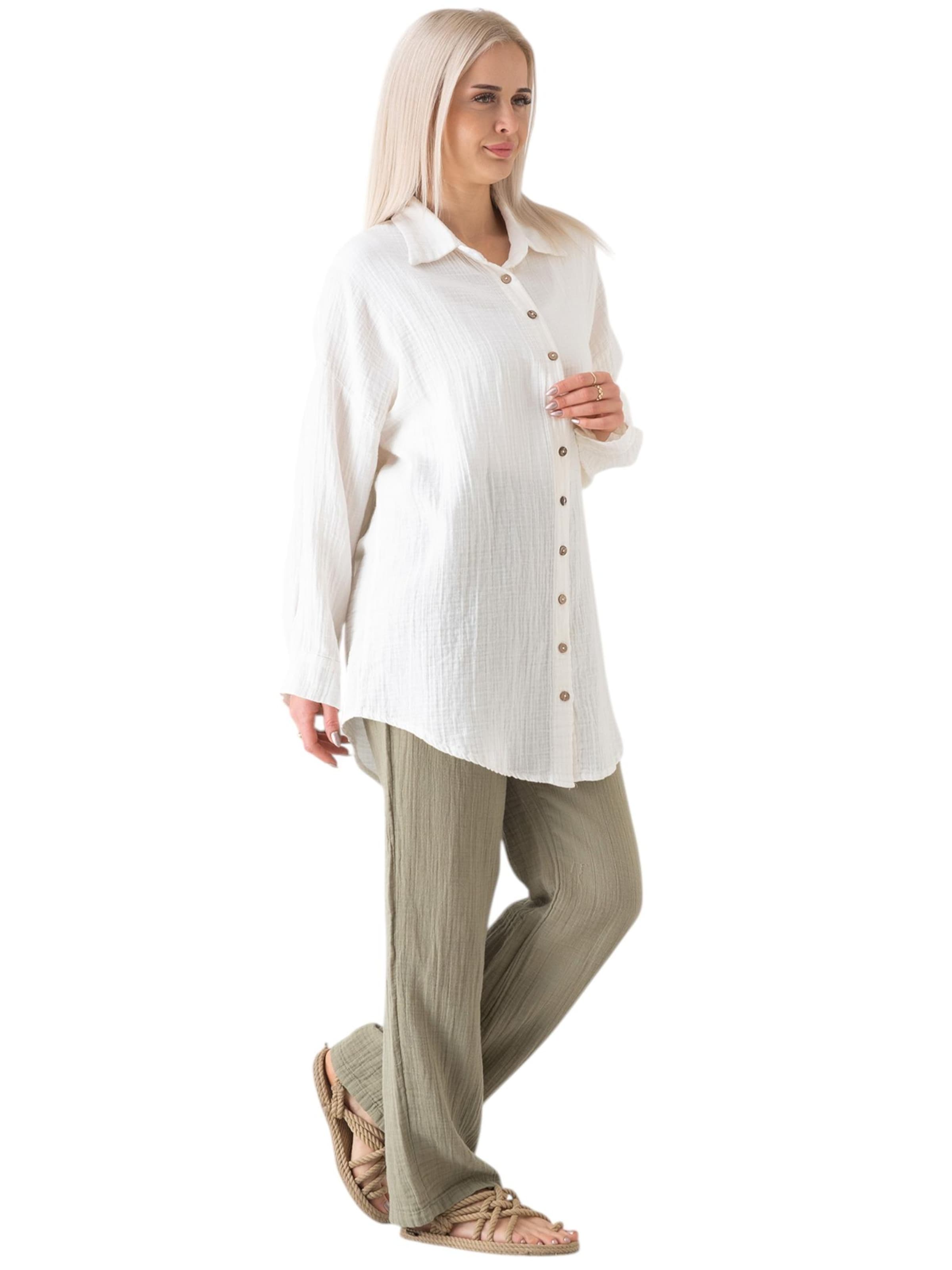 Maglia extra large 'LAYNA' di WENOR in bianco